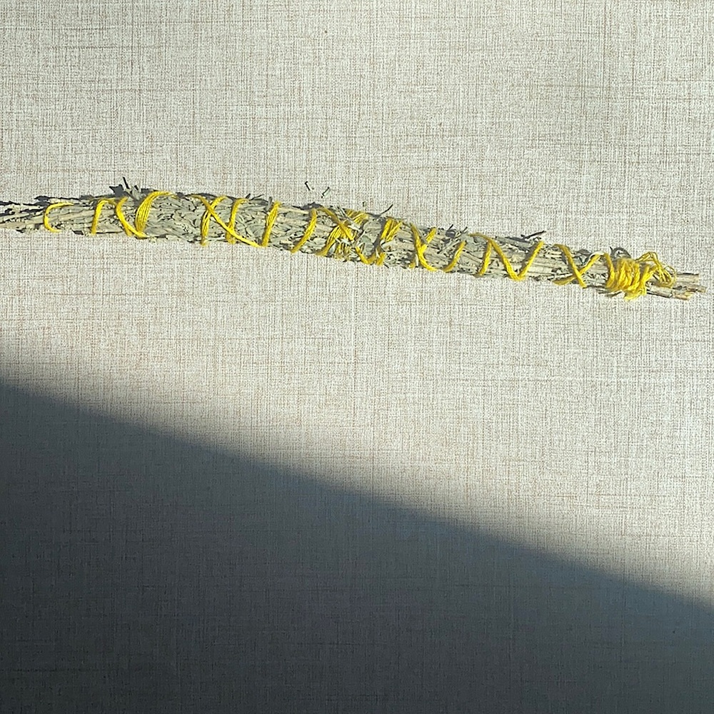 Colorado short sage stick. Home grown, picked, and wrapped.